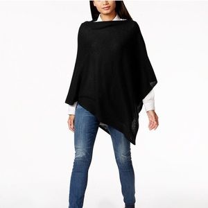 Charter Club Luxury Women’s 100% cashmere black poncho sweater